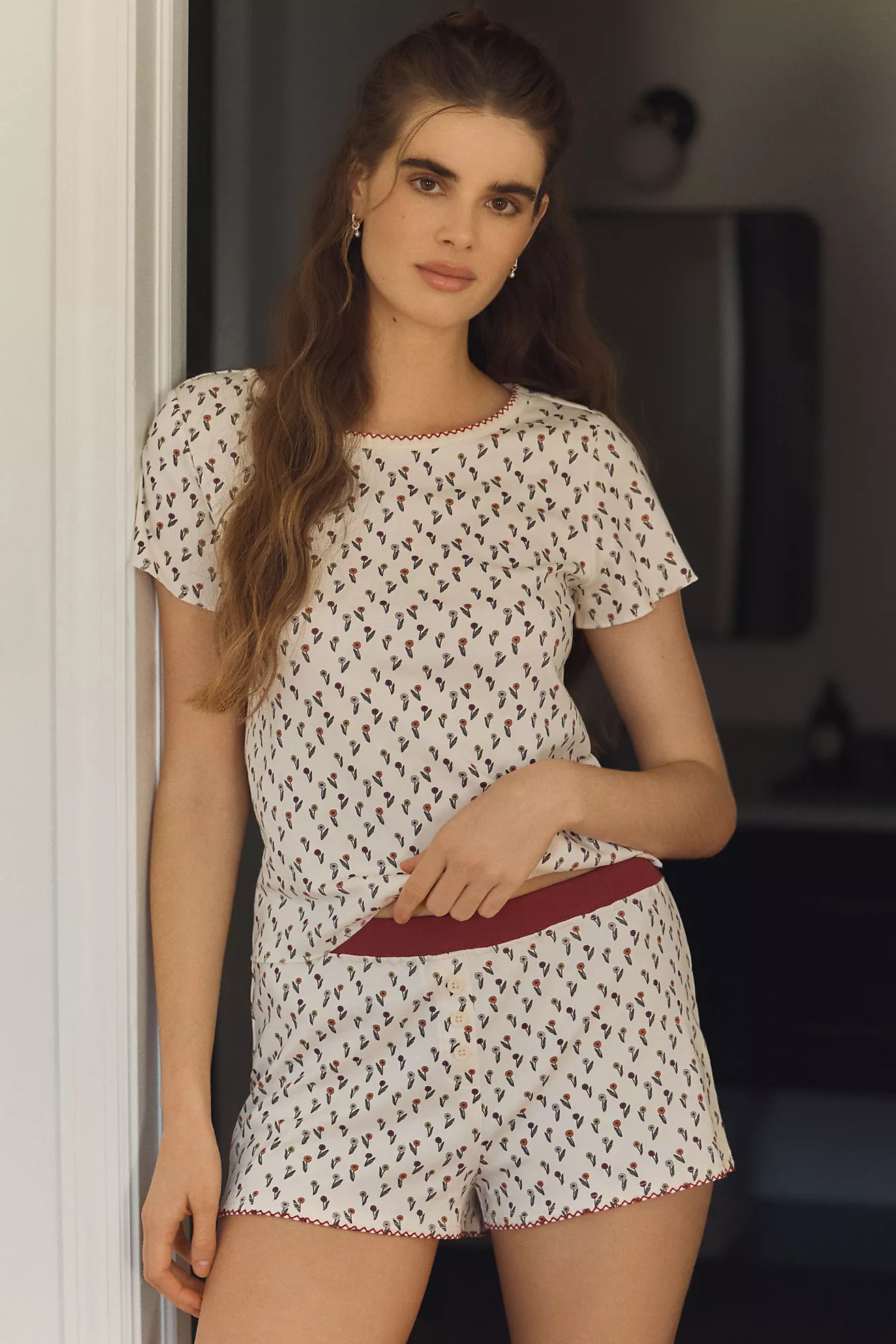 Cozyland by Morgan Lane Anemone Suzie Pajama Set | Anthropologie (US)