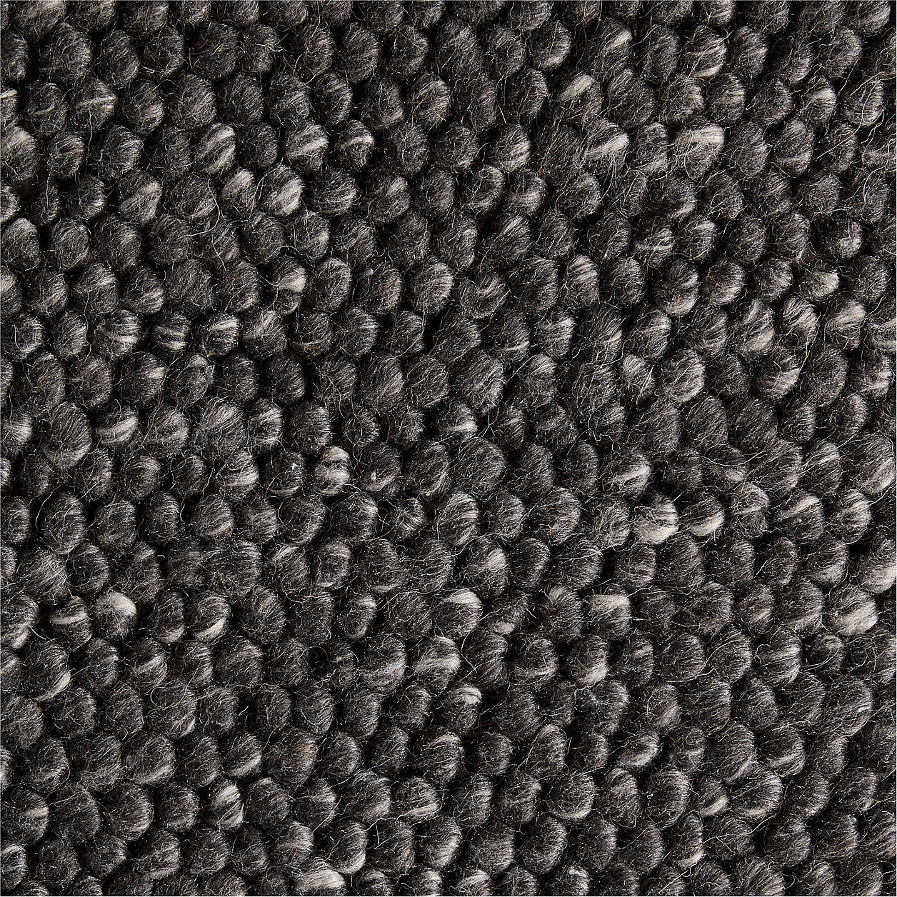 Orly Wool Blend Handwoven Black Area Rug 10'x14' + Reviews | Crate & Barrel | Crate & Barrel
