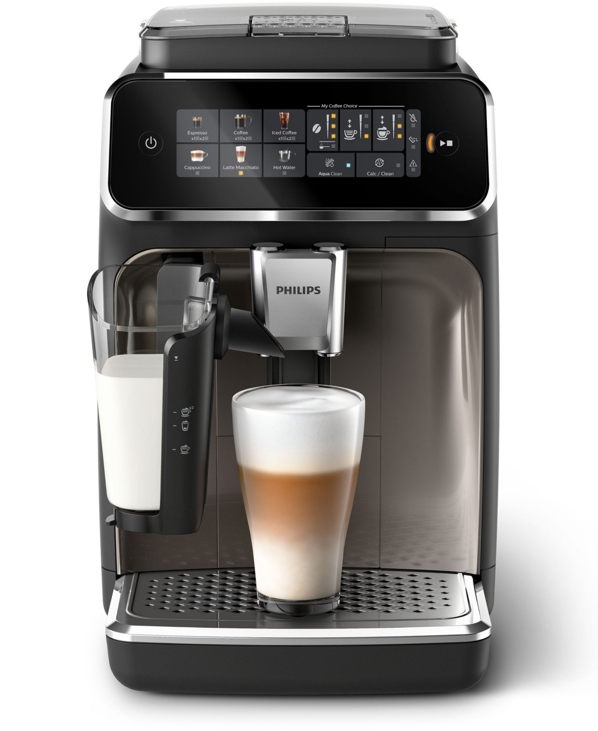 Philips 3300 Series Fully Automatic Espresso Machine with LatteGo Milk Frother - Black, Chrome theater | Macy's
