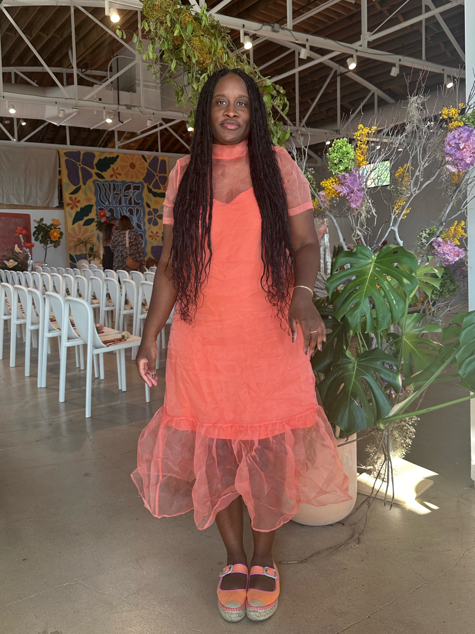 charlotte short sleeve organza midi dress Erucuh on LTK
