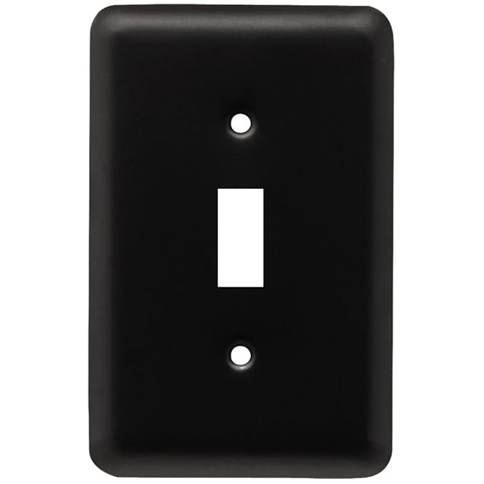 Franklin Brass W10245-FB-C Stamped Round Single Toggle Switch Wall Plate/Switch Plate/Cover, Flat... | Amazon (US)