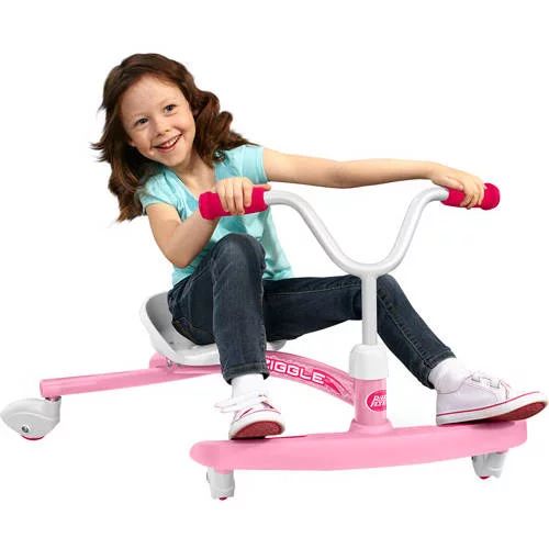 Radio Flyer, Ziggle, Caster Ride-on for Kids, 360 Degree Spins, Pink | Walmart (US)