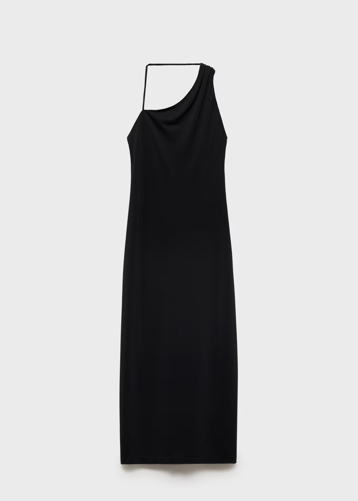 Asymmetrical bow-neck dress | MANGO (UK)