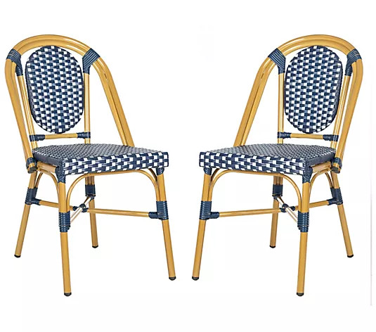 Lenda French Stackable Bistro Chair by Safavieh - QVC.com | QVC