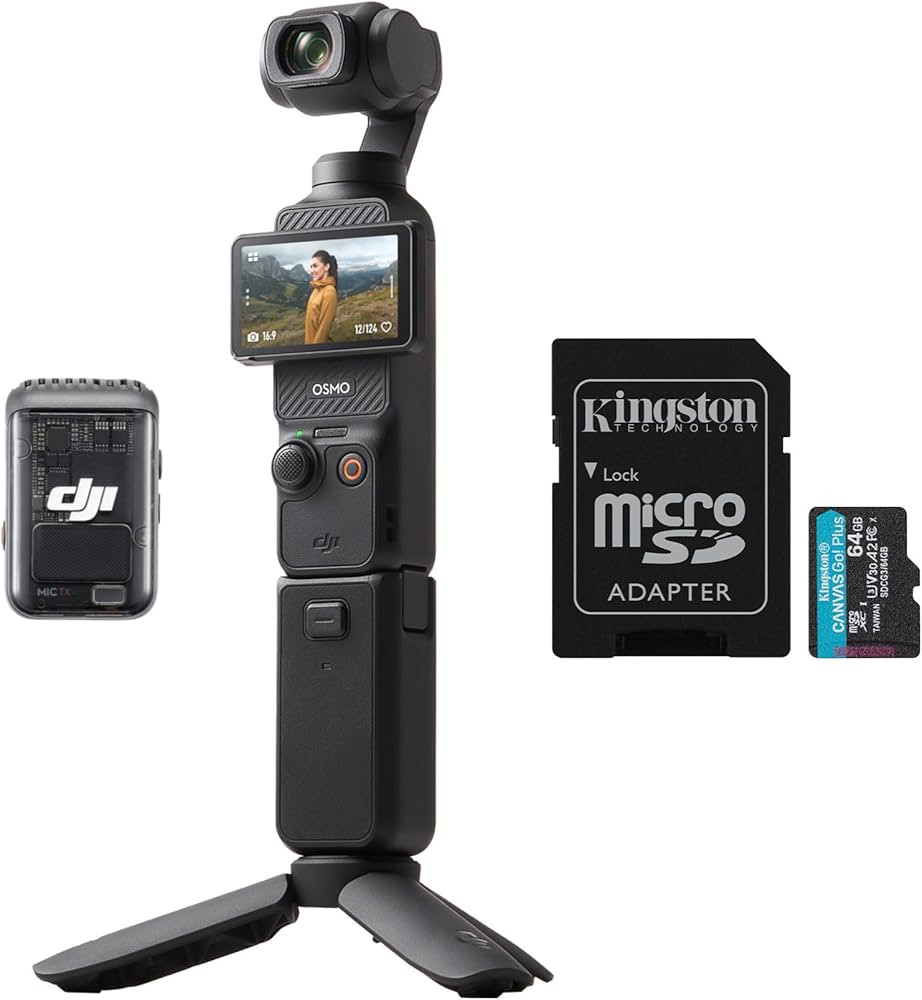 DJI Osmo Pocket 3 Creator Combo Bundle with 64GB MicroSDXC Memory Card (2 Items) | Amazon (US)