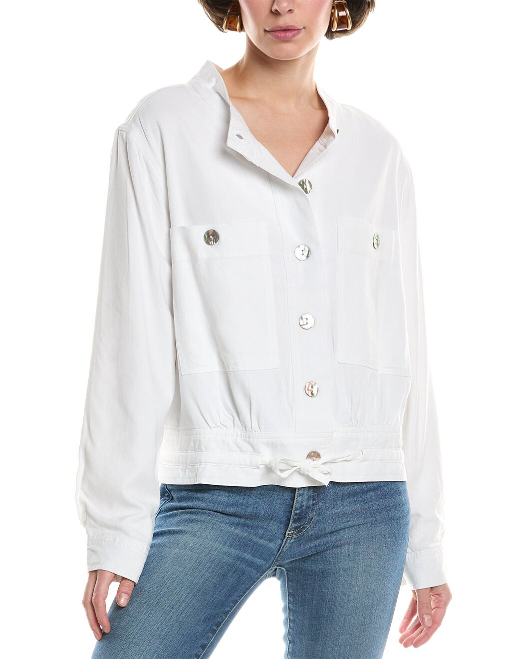 Linen-Blend Jacket | Gilt & Gilt City