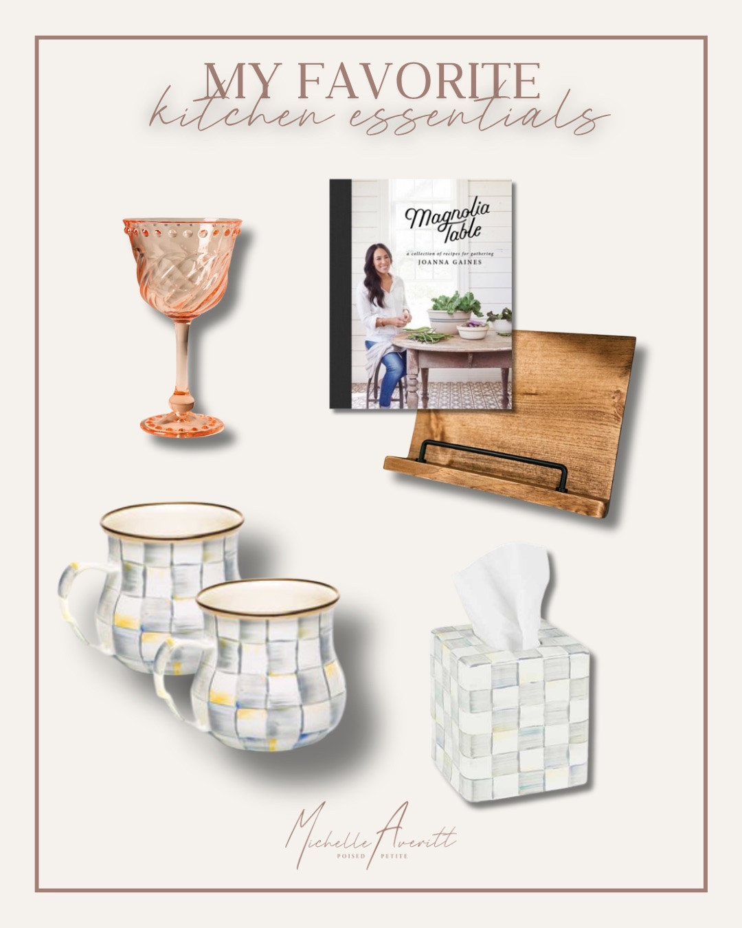 The right kitchen details can completely change how a space feels, bringing in that balance of function and personality without overcomplicating anything.

I’ve been loving little elevated touches like a decorative tissue box, a beautiful set of mugs, and a cook book holder that actually makes everyday cooking feel a bit more styled. Pairing it with a favorite cookbook like Magnolia Table and a gorgeous wine glass keeps things feeling warm and intentional.

Home decor ideas, kitchen essentials, kitchen decor

#LTKOver40 #LTKHome #LTKmomlife