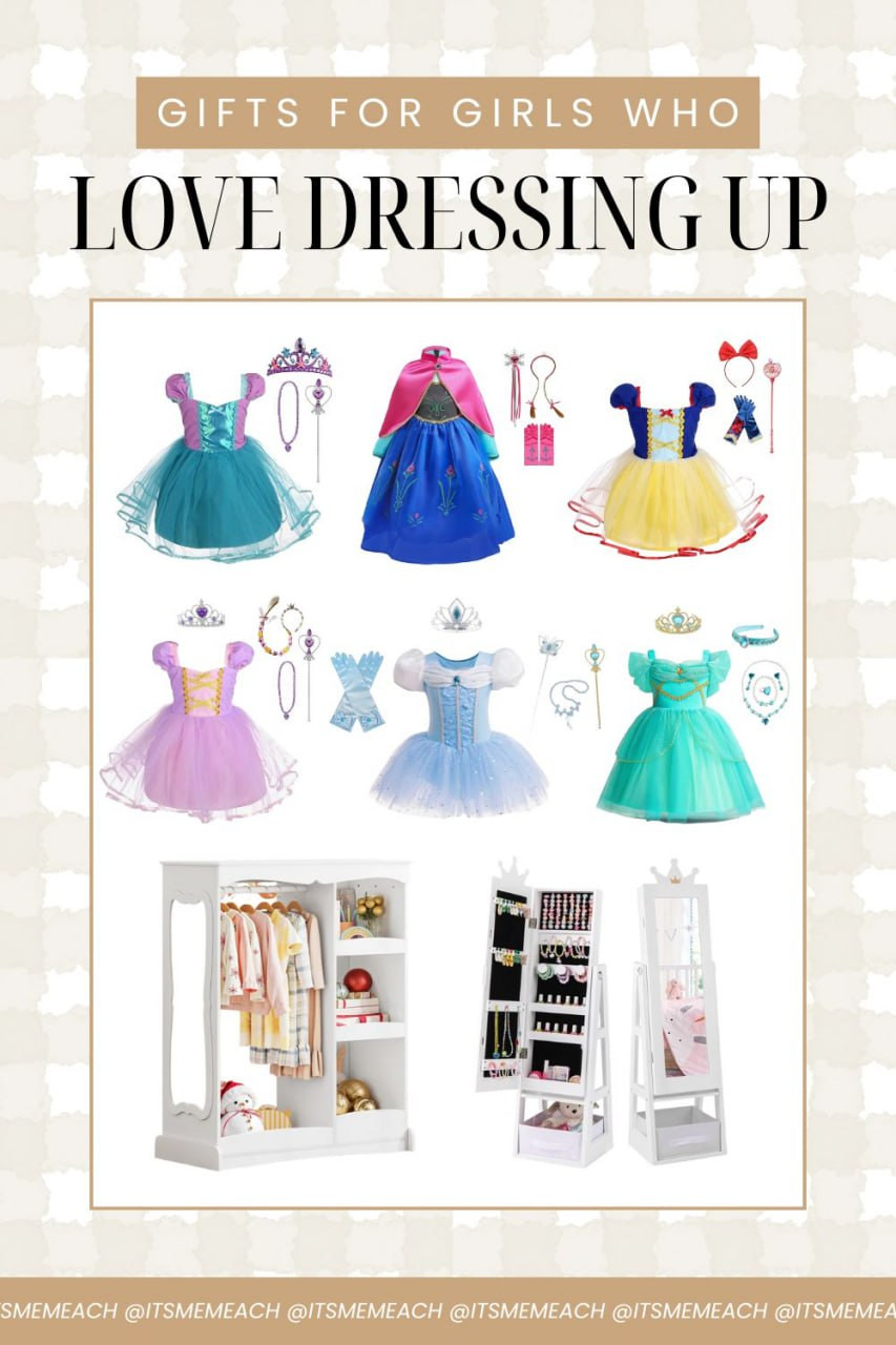 If you have a little girl who loves Disney and dressing up, these outfits are pure magic. The dresses are so soft and comfy (perfect for toddlers and preschoolers), and the accessories make pretend play feel like stepping right into her favorite movie. My kids could twirl in these for hours and the little dress-up storage pieces keep everything organized and ready for “princess time.” Such fun, imaginative gifts for the holidays or birthdays! 

 #LTKCyberWeek #LTKGiftGuide #LTKKids