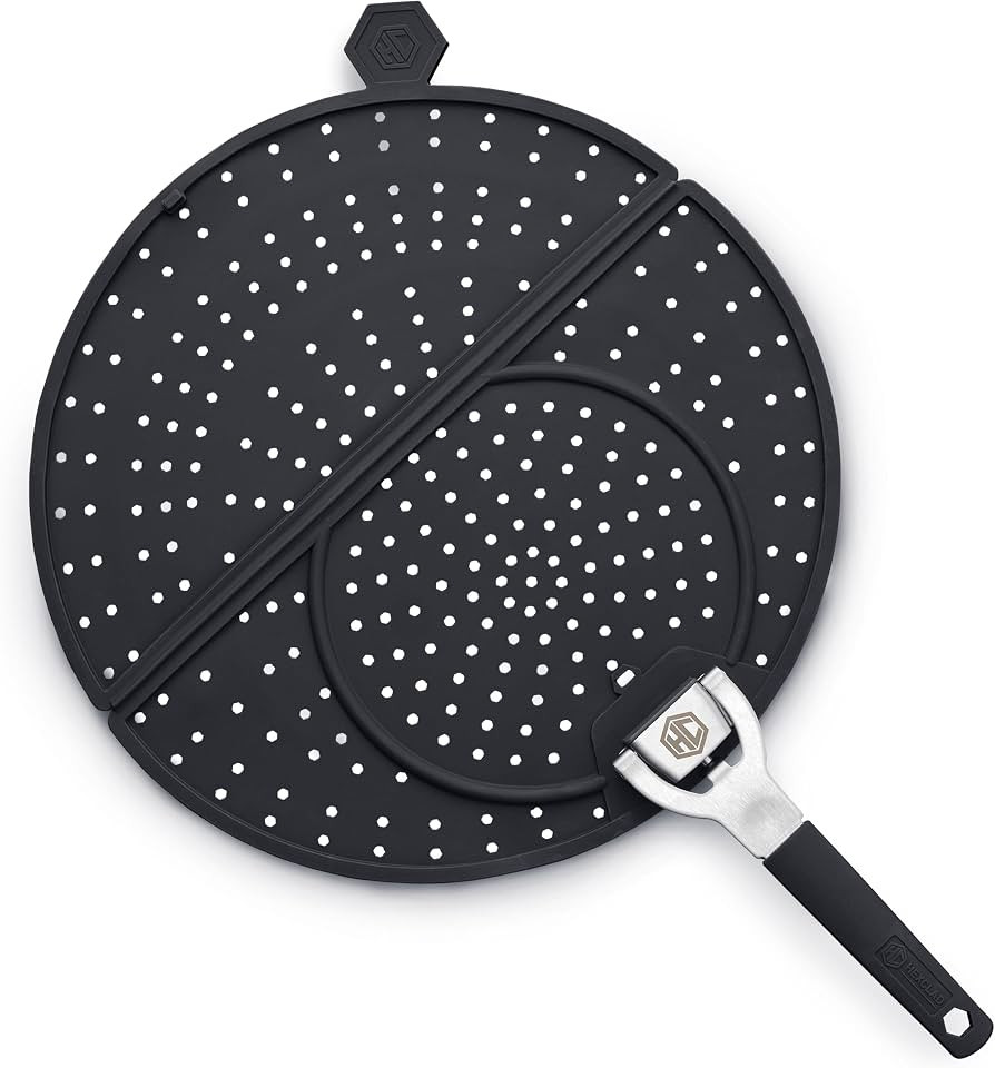 HexClad Folding Grease Splatter Screen for Frying, Up to 12" Pans | Amazon (US)
