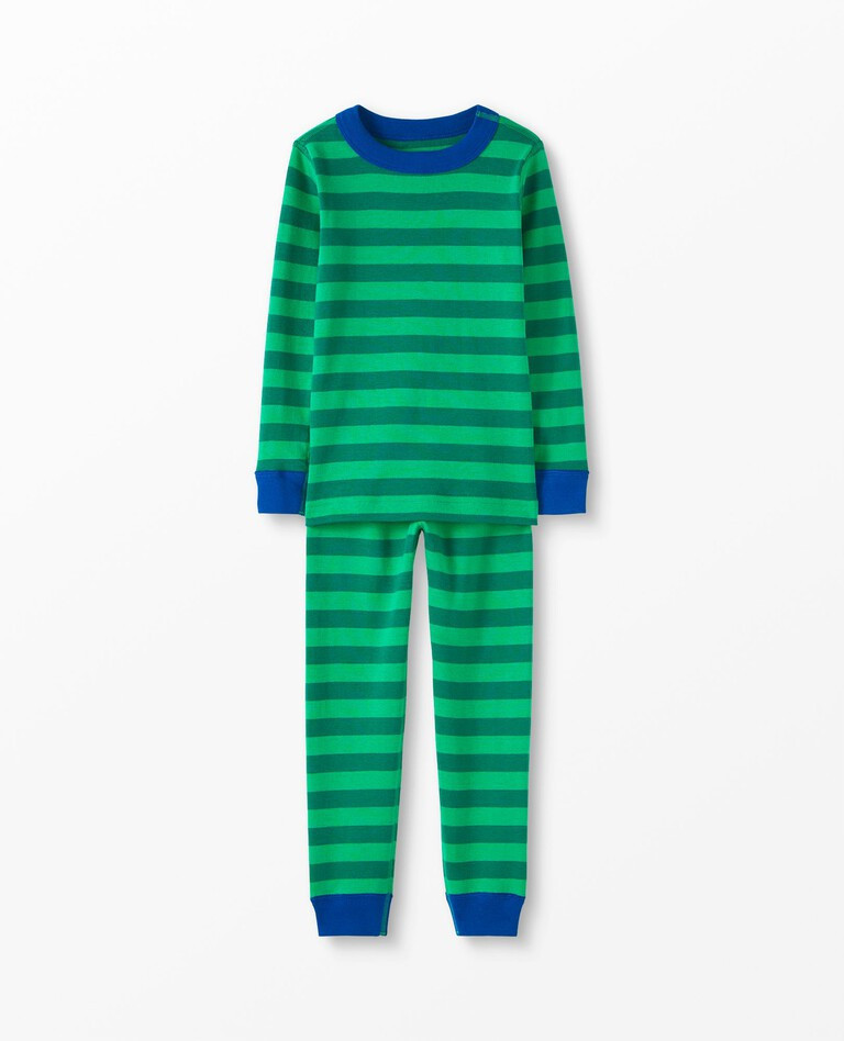Striped Long John Pajama Set | Hanna Andersson