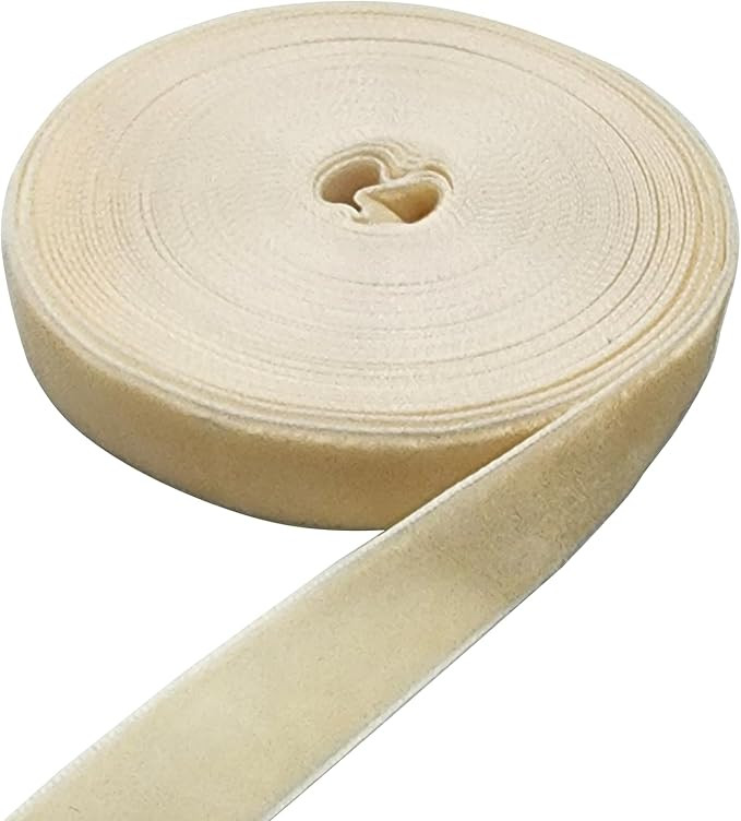 10 Yards Velvet Ribbon Spool (Beige, 5/8") | Amazon (US)