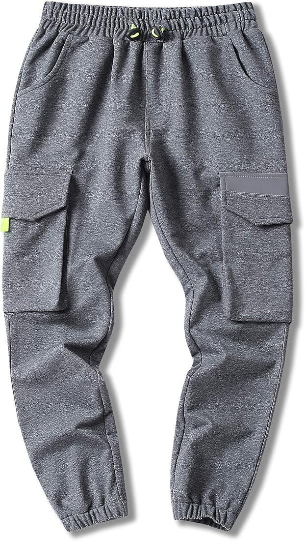 Hiheart Boys Active Cargo Jogger Sweatpants with 4 Pockets | Amazon (US)