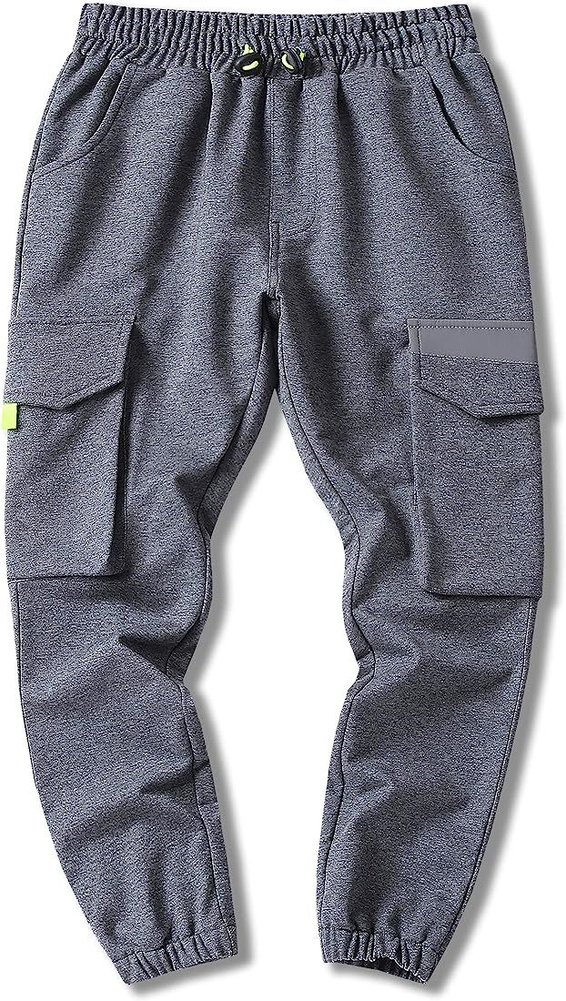 Hiheart Boys Active Cargo Jogger Sweatpants with 4 Pockets | Amazon (US)