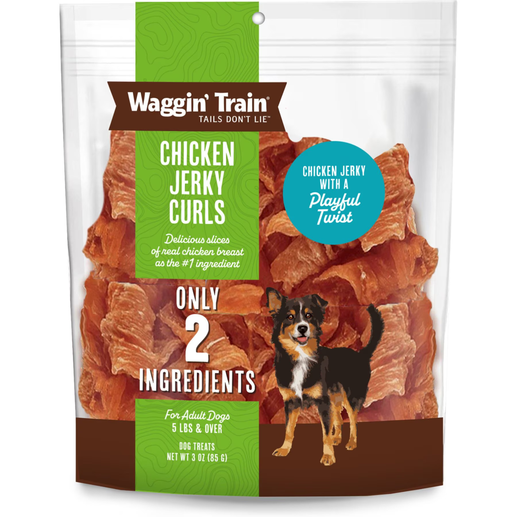 Waggin' Train Chicken Jerky Curls Dog Treats, 16-oz bag | Chewy