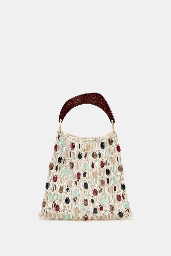 BEADED BUCKET BAG | Zara US