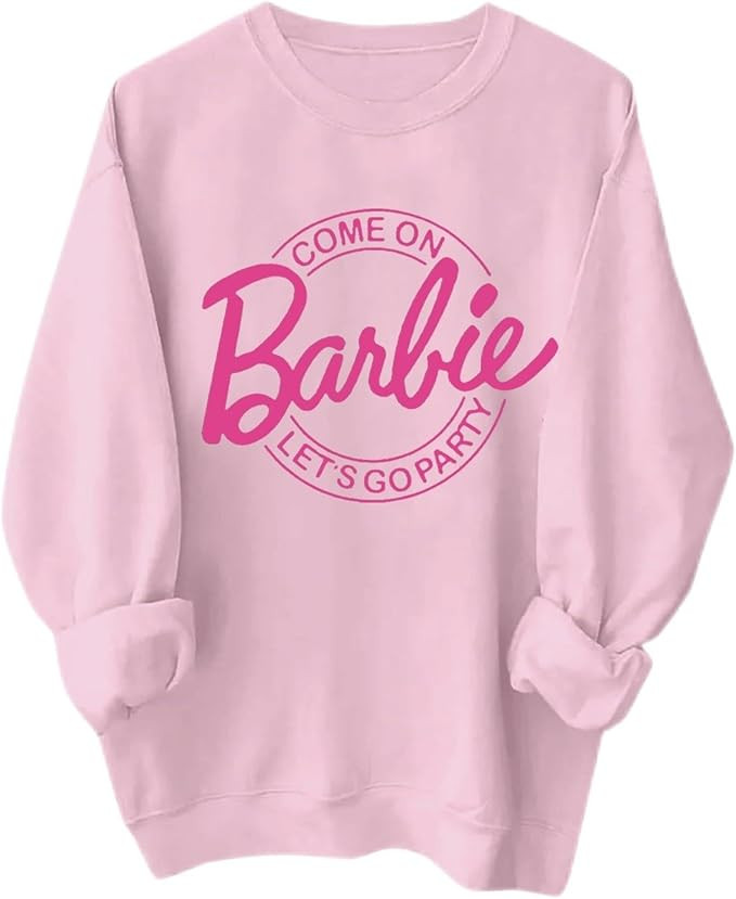 Come On Let's Go Party Bar-bie Sweatshirt for Women Trendy Girls Shirt Cute Bachelorette Pullover... | Amazon (US)