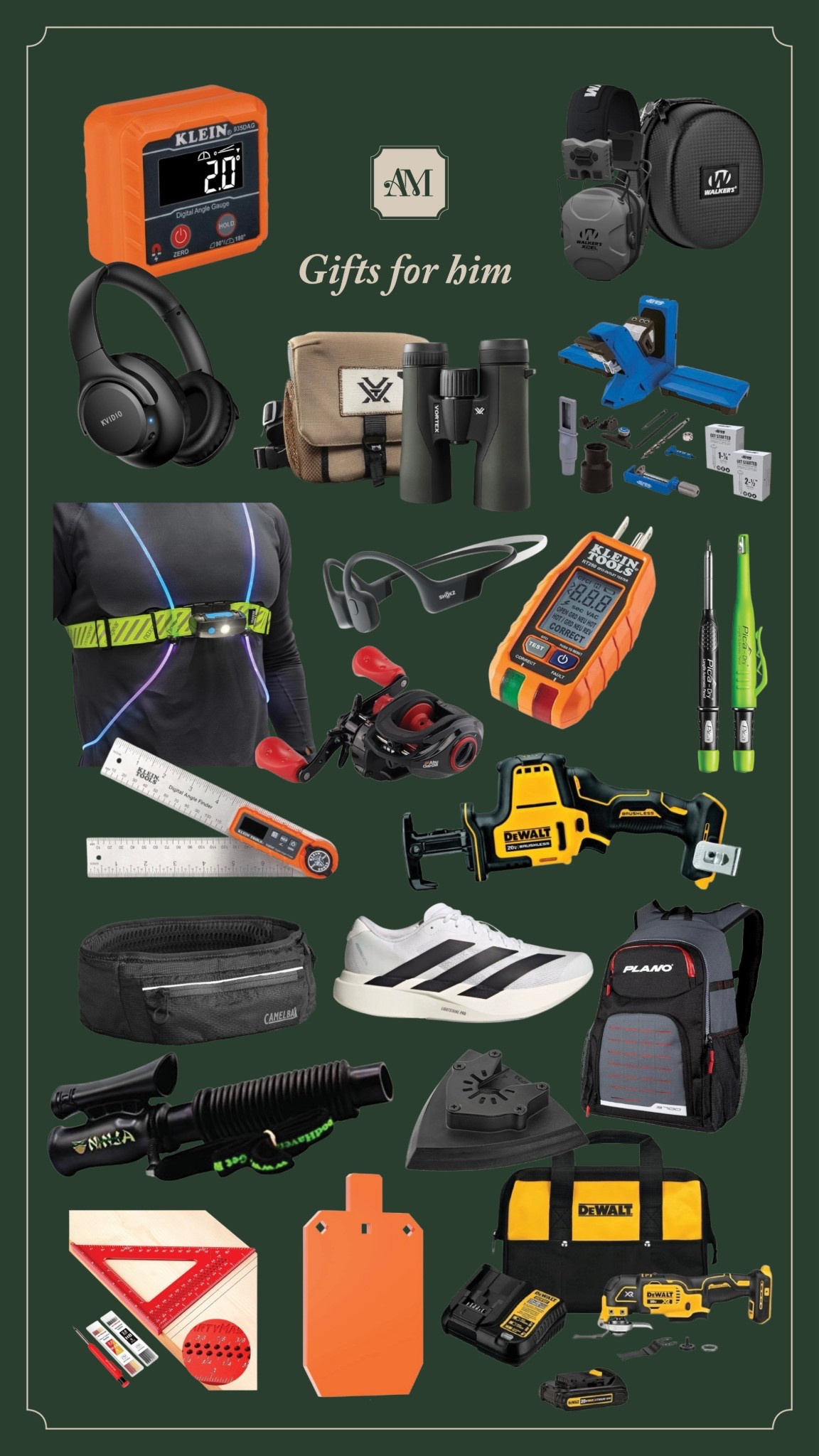 My man doesn’t want a new shave kit, golf balls, or another set of grill tools. So I went straight to the source and asked him what he would want for Christmas. For the hunter, runner, fisherman, and builder - here’s a list that would steer you wrong. 

#LTKGiftGuide #LTKMens #LTKHoliday