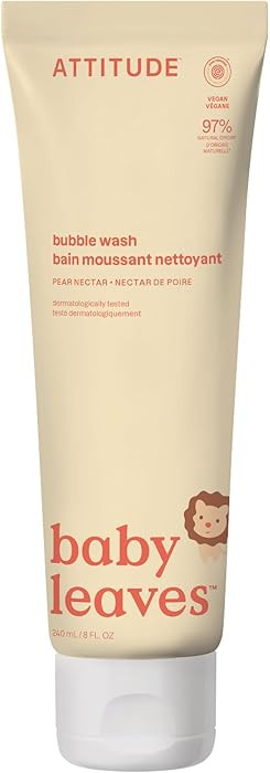 ATTITUDE Bubble Body Wash for Baby, EWG Verified, Dermatologically Tested, Plant and Mineral-Base... | Amazon (US)