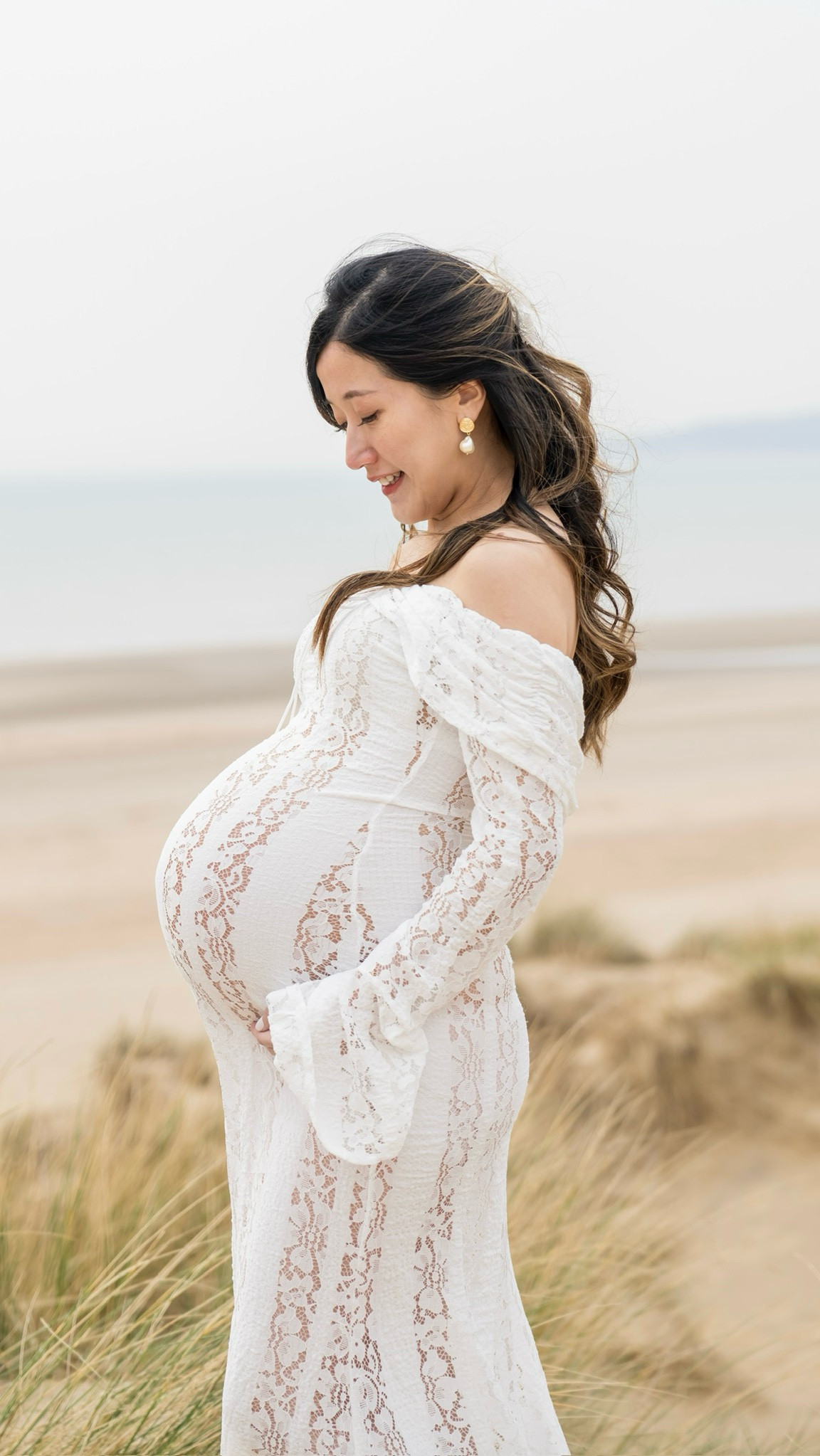 This is the perfect dress for maternity photoshoot or even for wedding photoshoot.

Dress is very stretchable. I am wearing size S in white at 37 week pregnant. 

It is see through and I wore nude underwear underneath so that it is a bit sexy but not too revealing. It shows the bump beautifully and elegantly. 

📍Camber Sands, Rye, East Sussex, UK, March 2025
🚘 1.5-2 hours from London

Save this post & follow @petitealpaca for more dreamy travel and feminine fashion content.

🎥shot by: @vimage.pro @capturewithvic
Osmo pocket 3 @osmo_global @djiglobal 
PM us if you’d like to hire us for photography in London💕

#cambersands #cambersandsbeach #rye #sandybeach #babymoon #pregnancyadventures #preggo #preggolife #springbaby #babybump #pregnancyphotography #maternityphotography #pregnancyjourney #pregnancyshooting #pregnancystyle #thebump #babybump #maternityphotographylondon #mamatobe #mumtobe #themotherhoodanthology #pregnancyphotoshoot #thirdtrimester #pregnancy #modernprincess 
#londonfashionblogger  #dreamyaesthetic #femininestyle #classyfashion #stylingyourpregnancy

🗝️ Pregnancy shoot, pregnancy journey, pregnancy photoshoot, pregnancy photography, pregnancy bump, baby bump, Feminine elegant classy style, modern princess, maternity shoot, styling your pregnancy

#LTKdresses #LTKmaternity #LTKwedding