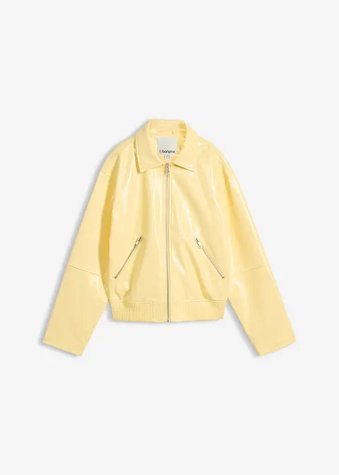 Kurze Lederimitat-Jacke | Bonprix DE