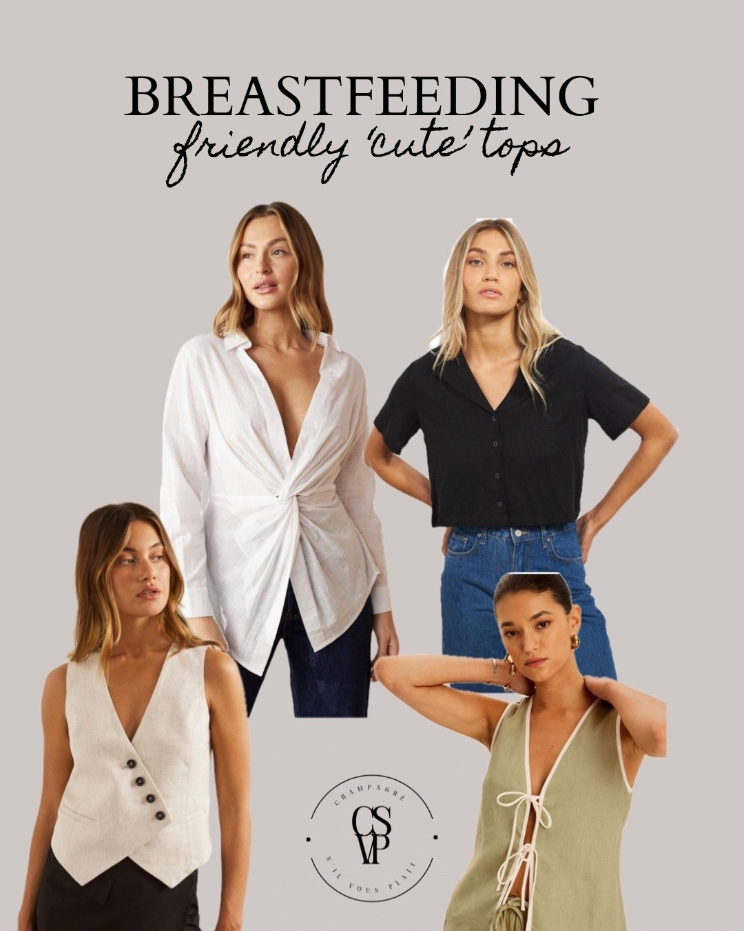 Cute Breastfeeding Friendly Tops 

#LTKsummer #LTKmaternity #LTKaustralia