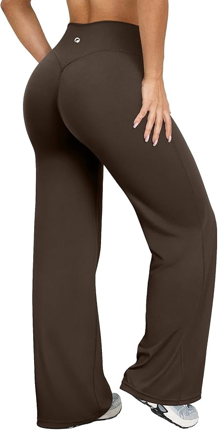 OQQ Yoga Pants Women High Waist Stretch Casual Soft Straight Leg Bottoms | Amazon (US)