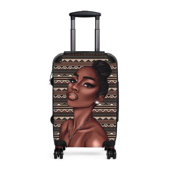 Absolutely Stunning African American Woman Carry-On Suitcase Luggage. Free Shipping To U.S. Addre... | Etsy (US)
