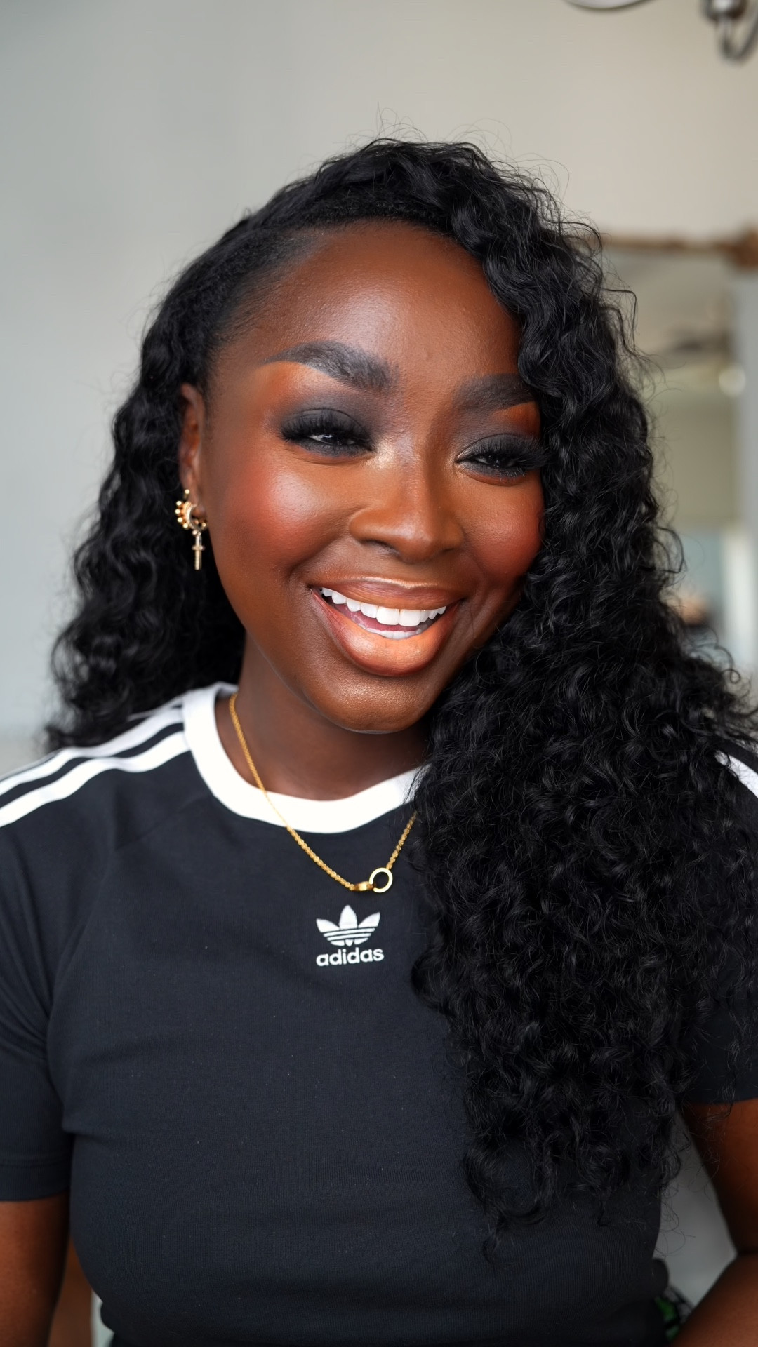 Let’s talk about how I got to where I am today! #MakeUp #MakeUpForDarkSkin #Entrepreneur the hair is deep curly, wig sewn behind the hairline.

#LTKBeauty #LTKFindsUnder100 #LTKStyleTip