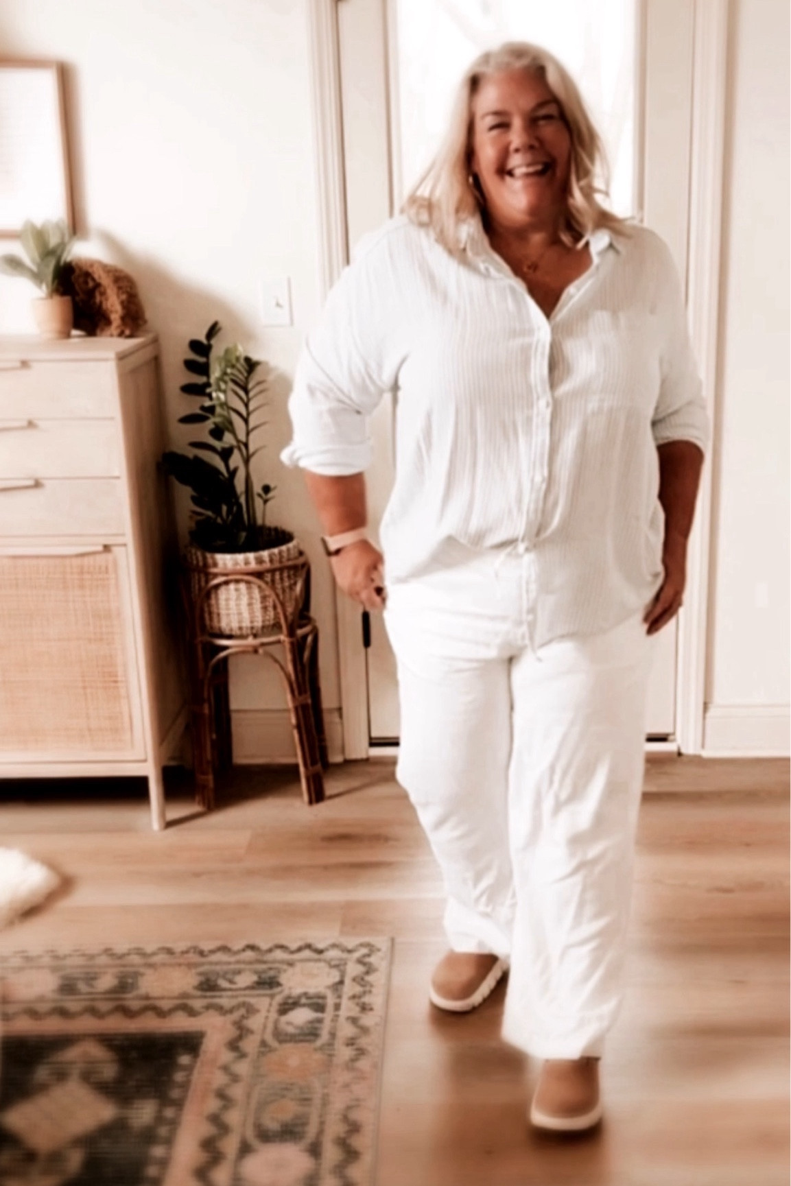 More vacation outfit ideas for Spring!! The linen look from Hollister! Pants are lined and perfection!! Wearing an xxl in the linen shirt and an xl short in the pants. I’m 5’4” and a usual size 16/xl #vacationoutfit #linenpants #hollister #springoutfit

#LTKover40 #LTKmidsize #LTKplussize