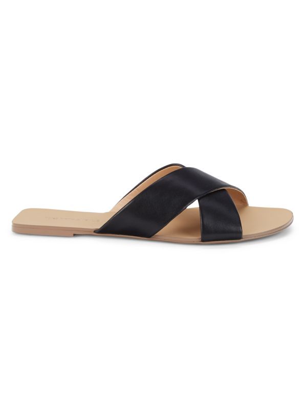 Anne Crossover Leather Flats | Saks Fifth Avenue OFF 5TH