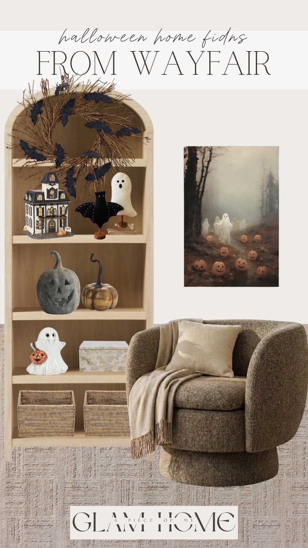 Wayfair Halloween, Wayfair Halloween decor, Wayfair home, Wayfair finds, Wayfair home decor, Halloween home decor, Halloween decorations, Halloween home, Halloween decorating, spooky home decor, neutral Halloween, neutral Halloween decor, classy Halloween decor, elegant Halloween decor, Halloween 2026, Halloween living room, Halloween entryway, Halloween kitchen, Halloween dining room, Halloween bathroom, Halloween bedroom, Halloween tabletop decor, Halloween accents, Halloween pumpkins, Halloween pillows, Halloween candles, Halloween entertaining, festive Halloween decor, fall Halloween decor, spooky chic, Halloween home inspiration, Halloween decorating ideas, seasonal home decor, affordable Halloween decor, Wayfair home finds, Wayfair Halloween finds

L