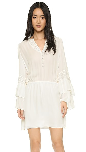 Parker Double Flare Sleeve Dress - Pearl | Shopbop