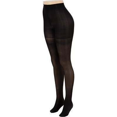 Pantyhose Medium Support, Control Top Semi Opaque - Black A | Target