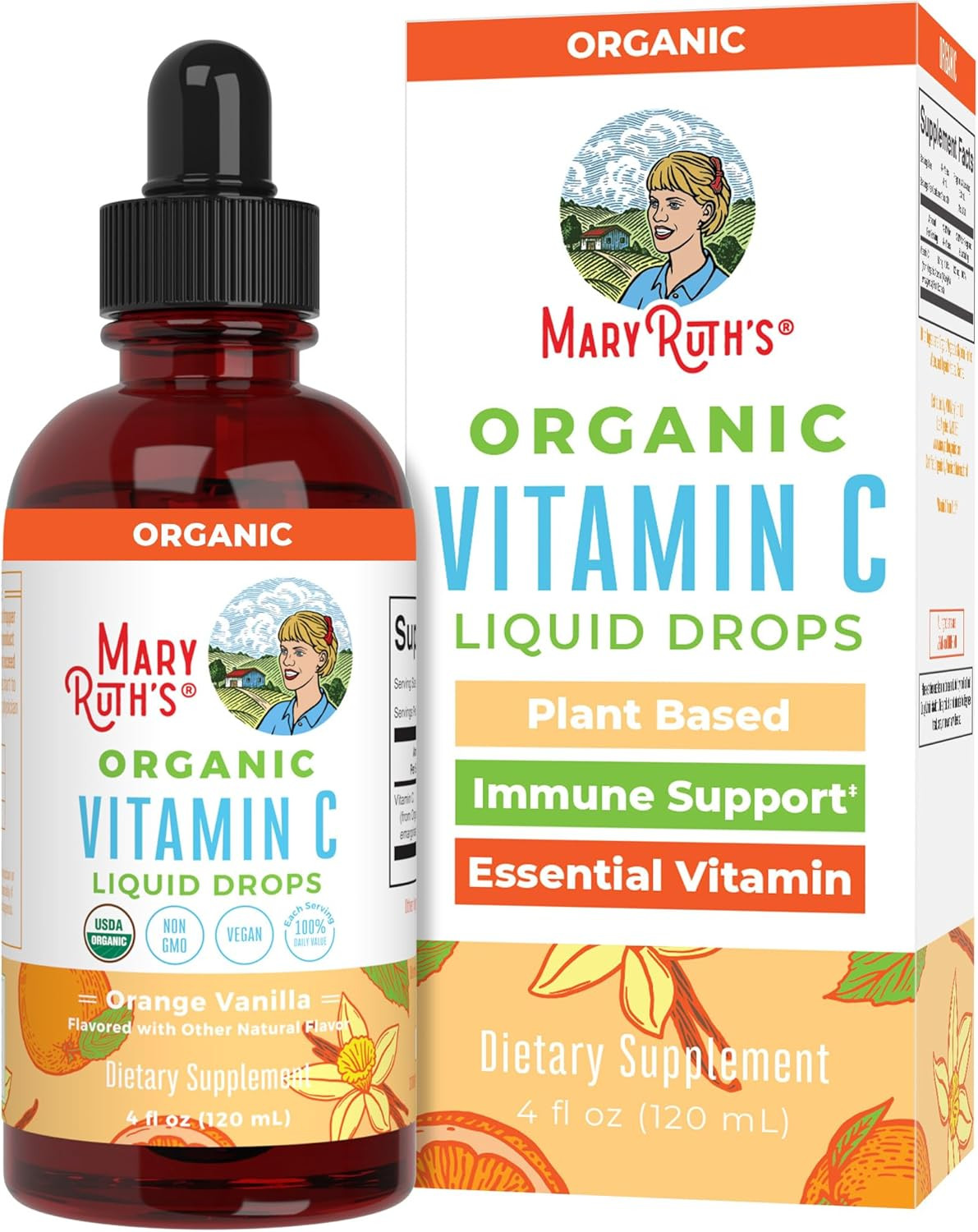 MaryRuth Organics Vitamin C Drops | USDA Organic Vitamin C Liquid Drops for Adults | Men & Women ... | Amazon (US)
