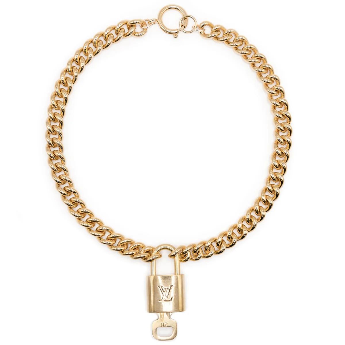 Vintage Louis Vuitton Lock Necklace 2.0 | Erin Fader Jewelry Design
