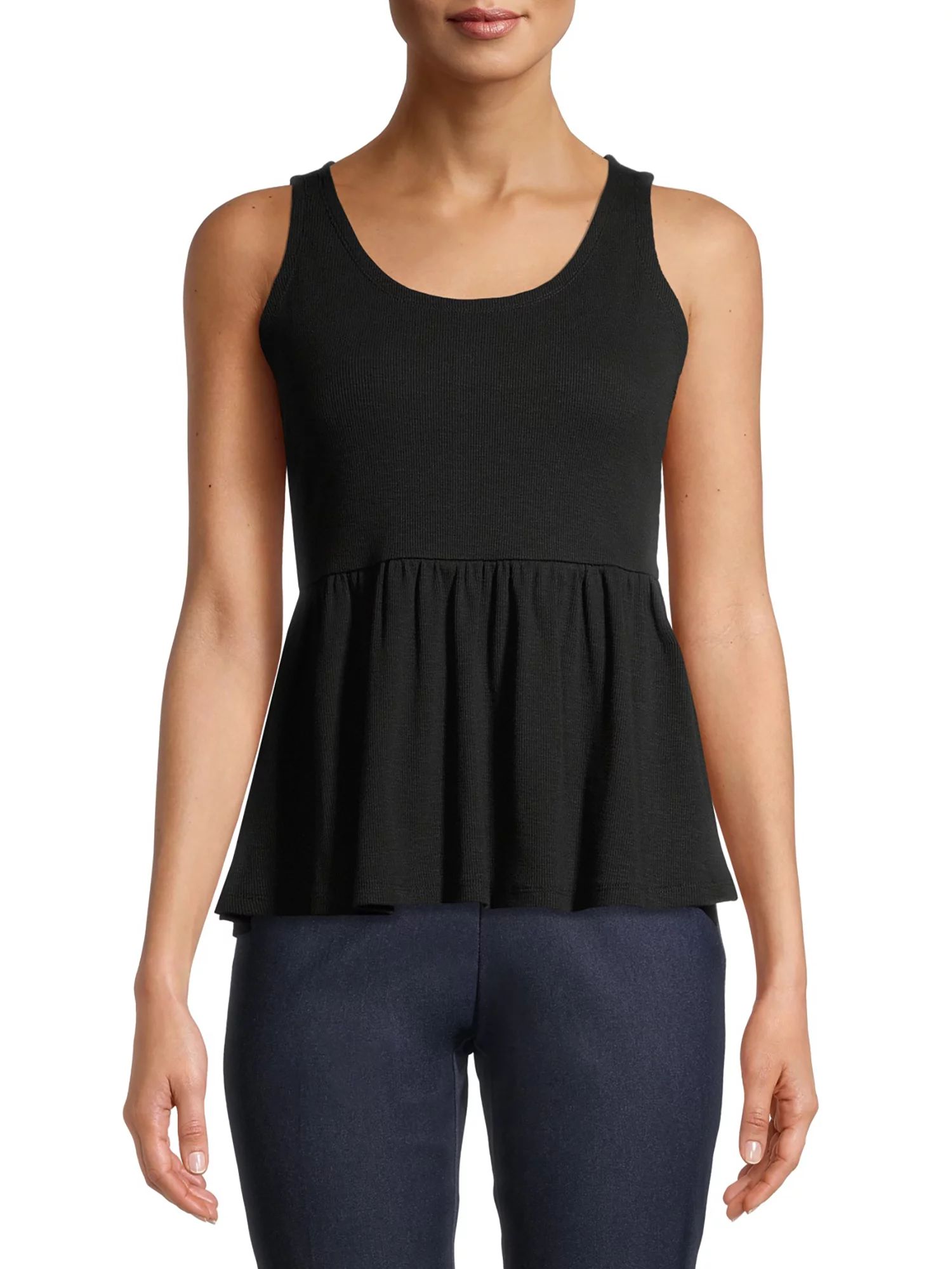 Time and Tru Women's Babydoll Peplum Top | Walmart (US)