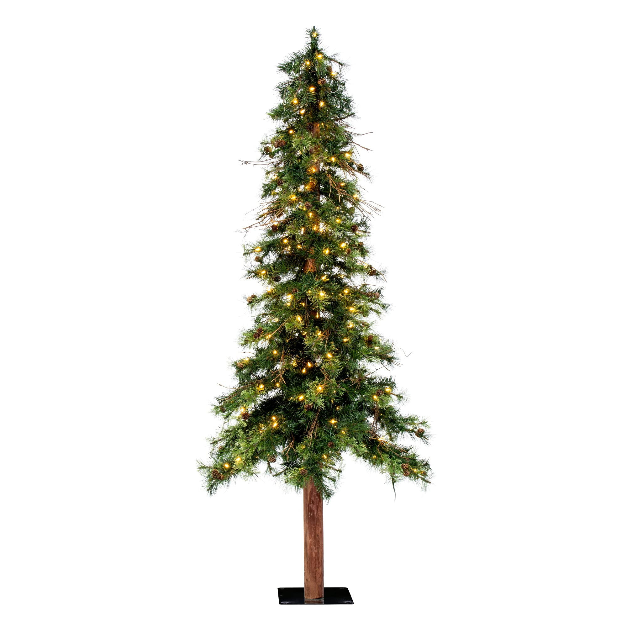 Vickerman 7' Mixed Country Alpine Artificial Christmas Tree, Warm White Dura-Lit® LED Lights - F... | Amazon (US)
