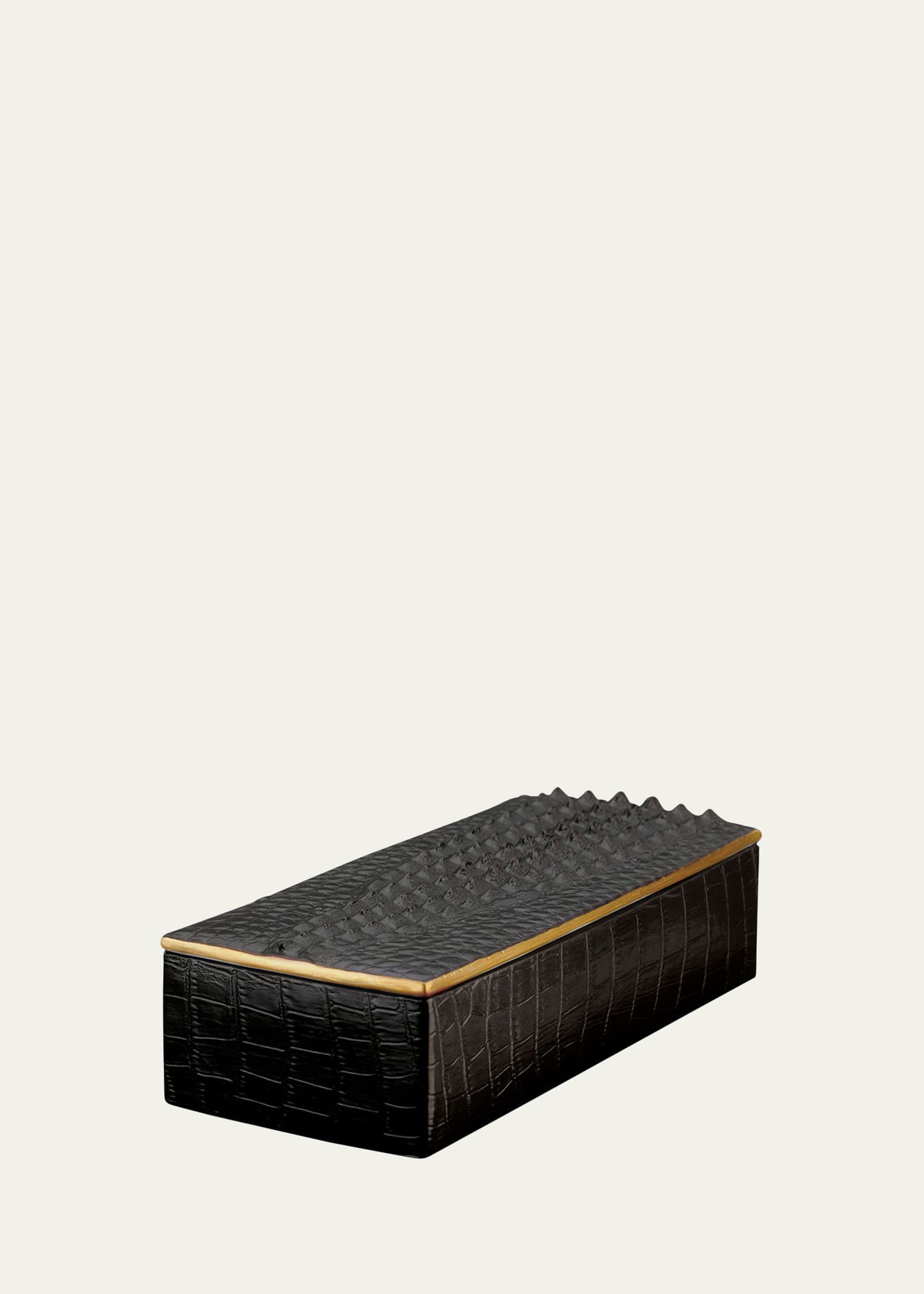 L'Objet Crocodile Rectangular Box | Bergdorf Goodman