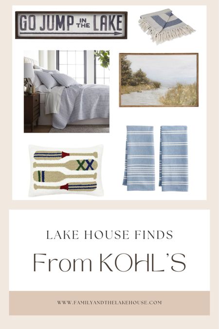 Lake House and Coastal Home Decor Finds from Kohl’s! ⛵️⛵️ #lakehouse #coastal #cottage #cozy

#LTKhome #LTKSeasonal