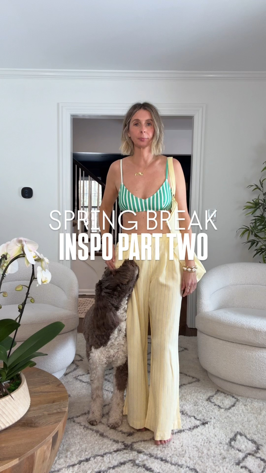 spring break finds: part two! 

i can not get enough of this target drop. these polka dot pants and striped yellow pants are the coolest. i paired them here with bikinis BUT we are totally wearing them all spring and summer long. stay tuned for more ways to wear! 

this yellow denim jacket is INSANITY!! total free people vibes. i could not love it more. i’m telling you now… it is going to sell out lightning FAST! such a fresh piece. 😮‍💨 

and, did you see the green striped set at the end? available in 3 colors. such an easy, effortless throw and go. love the flowy short. 👌 

GREEN STRIPED BIKINI  - small in both pieces

YELLOW STRIPED PANTS - medium

PINK + BLUE KINI - size 4 top and size 6 bottom. 

POLKA DOT BIKINI - medium

POLKA DOT PANTS - small. 

YELLOW STRIPED SHORTS - small

BROWN STRIPED BIKINI - small

WHITE SHIRT - small

WHITE DENIM SHORTS-size 4

GREEN STRIPED CARDIGAN - medium (found an amazon dupe for ya too, but haven’t tried that one so can’t guarantee quality or likeness) 

GREEN STRIPED SET - top medium. bottoms small.

YELLOW JACKET - medium. could not love this more. i’m siris, get it while it’s still in stock. 😮‍💨 




beach style. spring break style. new at target. yellow utility jacket. polka dot pants. polls dot bikini. spring set. spring style. cover up. totes. resort wear. white denim shorts.


#LTKTravel #LTKmomlife #LTKootd