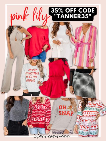 Pink Lily Black Friday Sale 35% Off with Code “TANNER35” #holidayoutfit #HolidayDress #ChristmasPajamas #ChristmasSweater #ChristmasSweatshirt #TannerMann

#LTKsalealert #LTKSeasonal #LTKHoliday