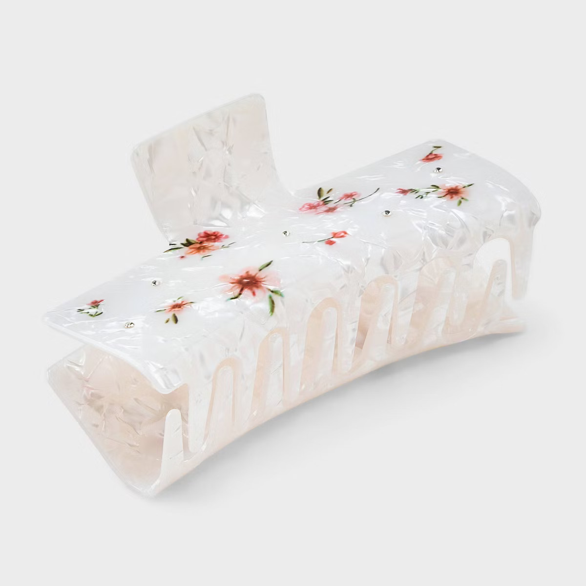 Jumbo Claw Hair Clip Acrylic Flower Print - A New Day™ | Target