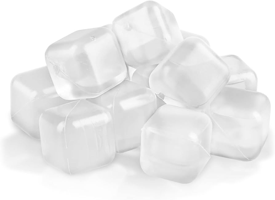 60 Pack Reusable Ice Cubes - Non Melting, Refreezable Plastic Ice Cubes for Drinks | Keep Whiskey... | Amazon (US)