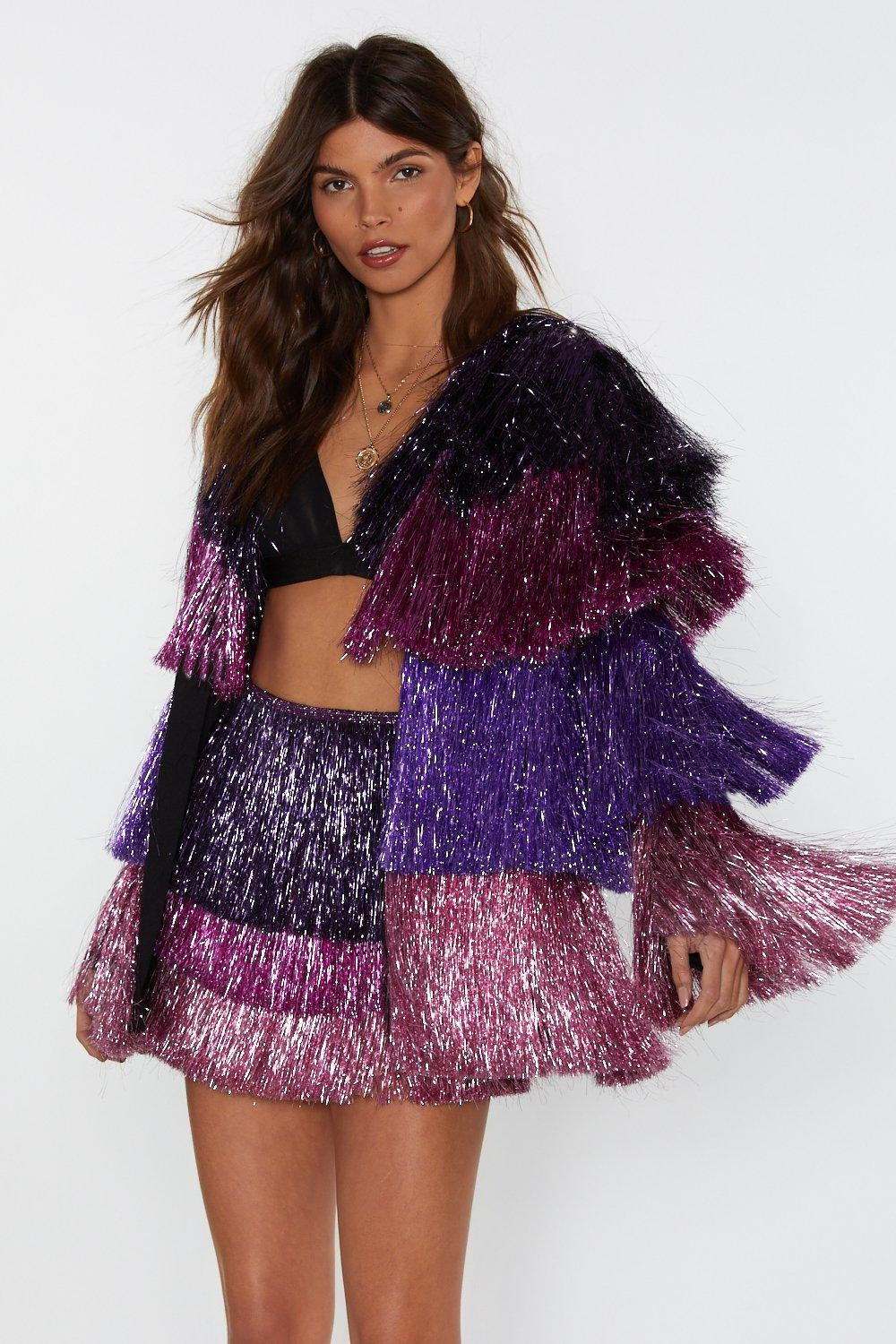 Party Crasher Multicolored Fringe Jacket | Nasty Gal (US)