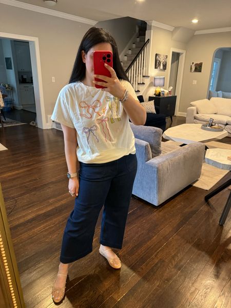 Outfit pieces are part of the LTK sale! How perfect is this bow tee? Jeans are amazing as well and come in three washes!


#LTKstyletip #LTKSeasonal #LTKSpringSale
