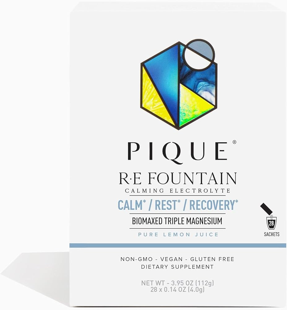PIQUE RE Fountain Calming Electrolyte Powder - Hydration Powder Packets with Triple Biomaxed™ M... | Amazon (US)