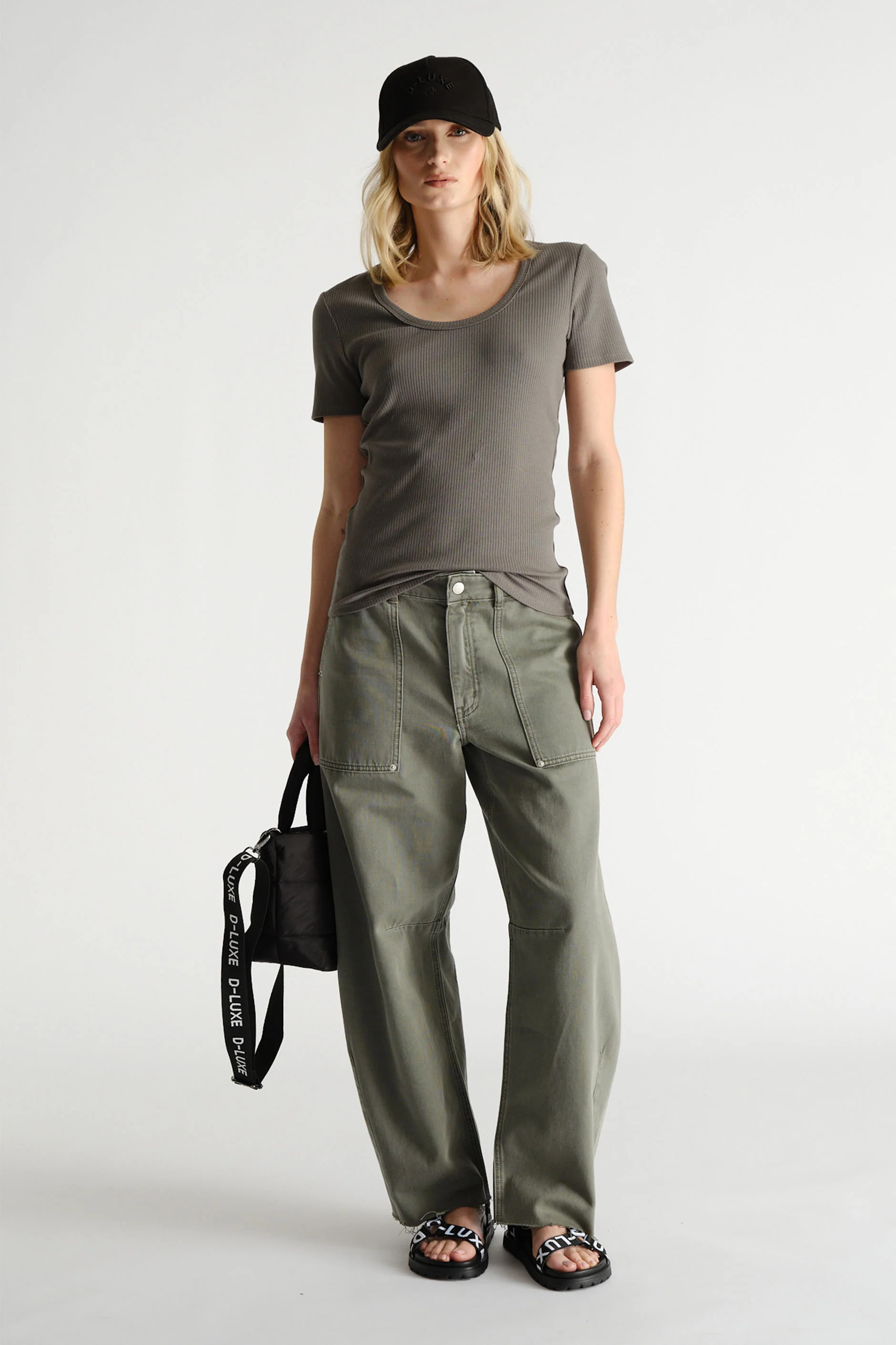 D-Luxe Horseshoe Jean - Khaki | DECJUBA