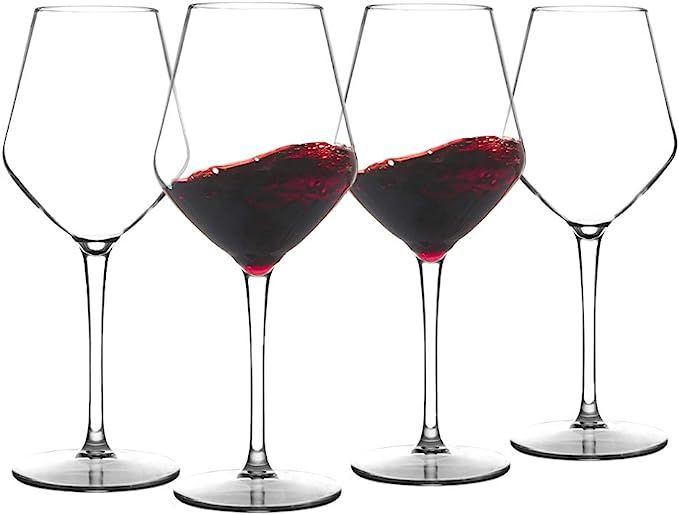 MICHLEY Unbreakable Stemmed Wine Glass 100% Tritan Plastic Dishwasher available Glassware 15 oz, ... | Amazon (US)