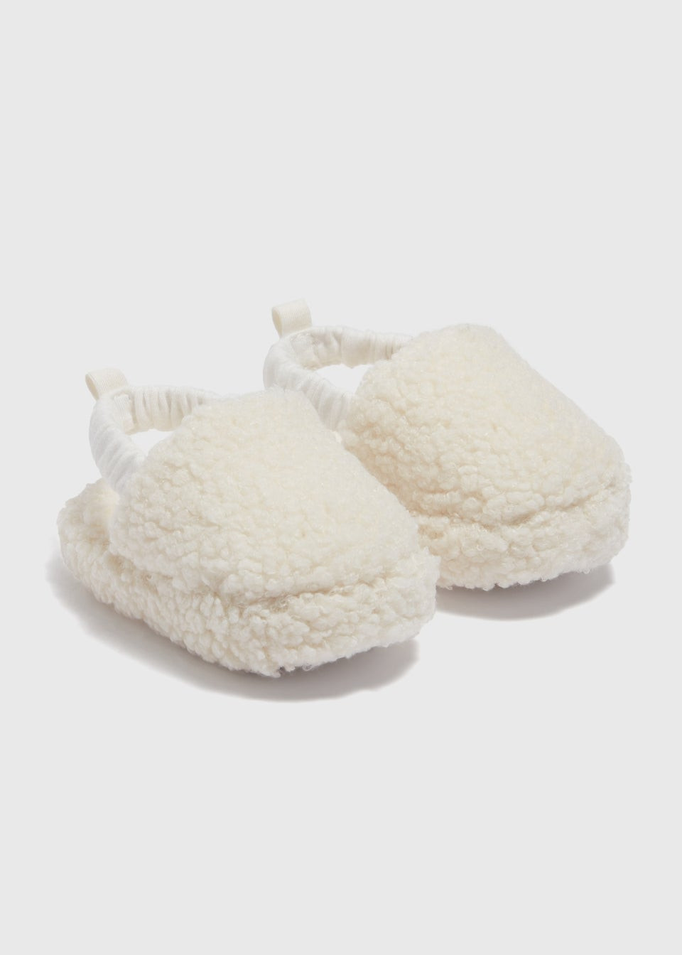 Baby Cream Fur Slippers (Newborn-18mths) | Matalan (UK)