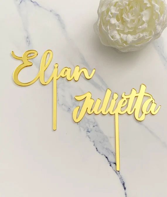 Name Custom Cake Topper  Laser Cut Acrylic - Etsy | Etsy (US)